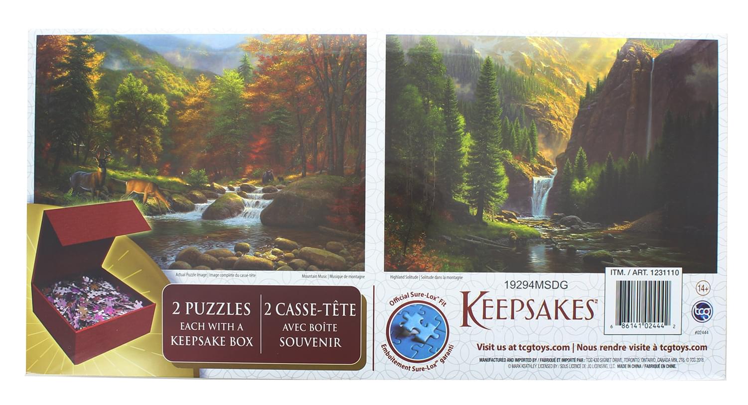 Set of 2 Keepsakes 1000 Piece Jigsaw Puzzles Mountain Landscapes eBay