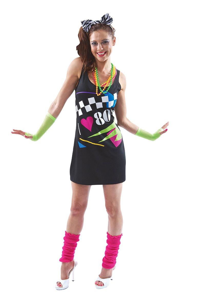 I Love the 80's Costume Dress I Love the 80's Costume Dress