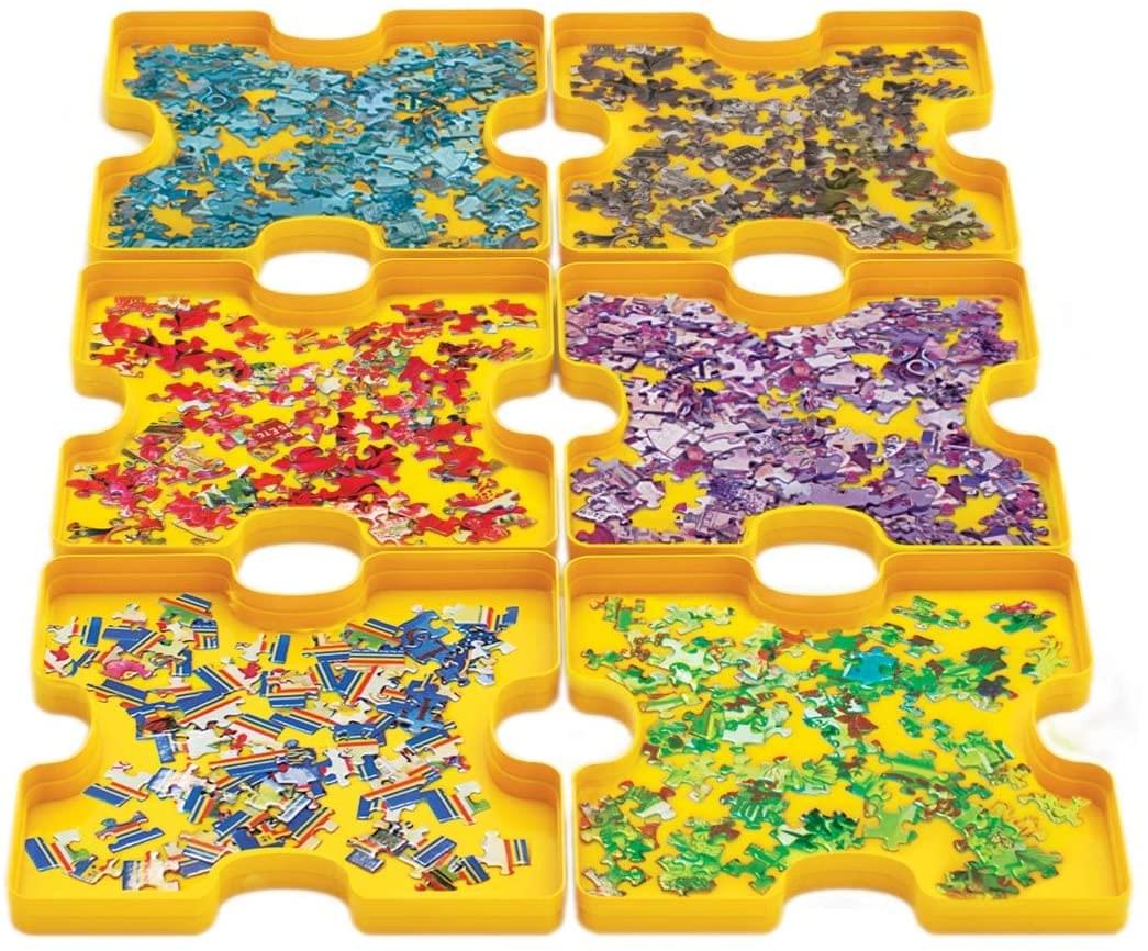 Jigsaw Puzzle 3 Piece Accessory Kit Glue Roll & Go Sorting Trays