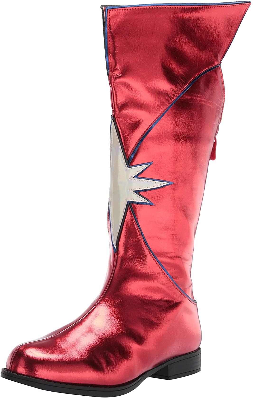 1.5″ Heel Women’s Knee High Superhero Boot Red
