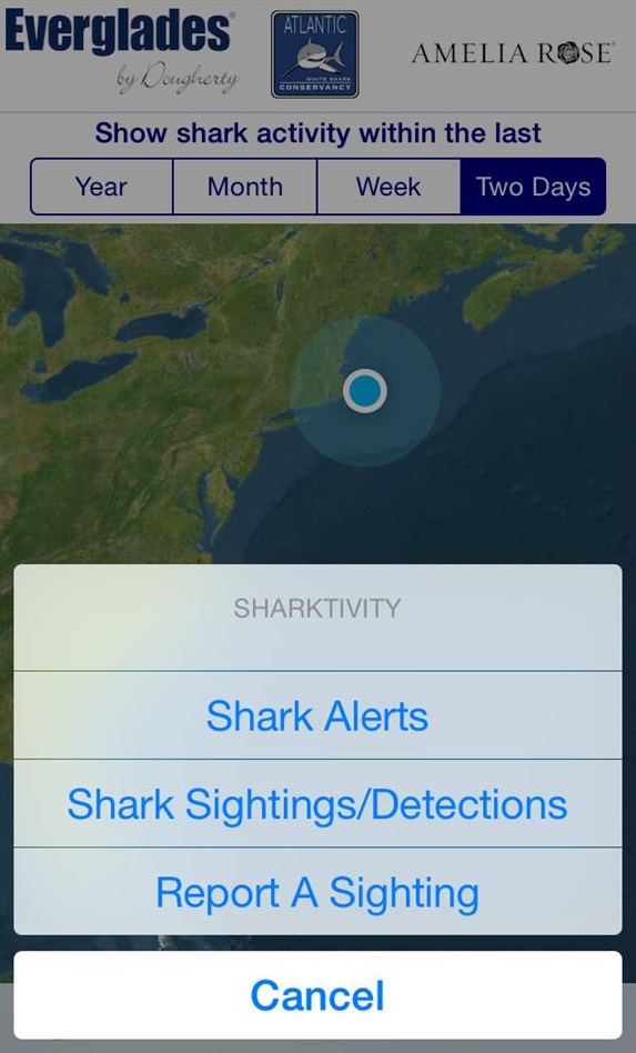Shark-sighting app