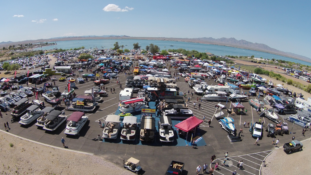 Near-perfect weather helped bolster the crowds at the Lake Havasu Boat Show. Near-perfect weather helped bolster the crowds at the Lake Havasu Boat Show.
