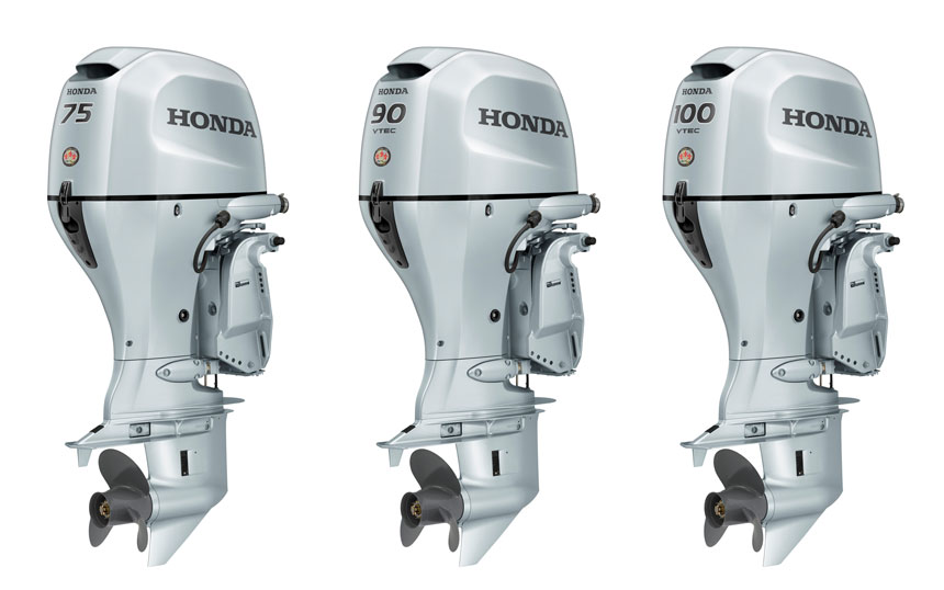 Honda-BF75_BF90_BF100-Outboard-Motors_group-shot Honda-BF75_BF90_BF100-Outboard-Motors_group-shot