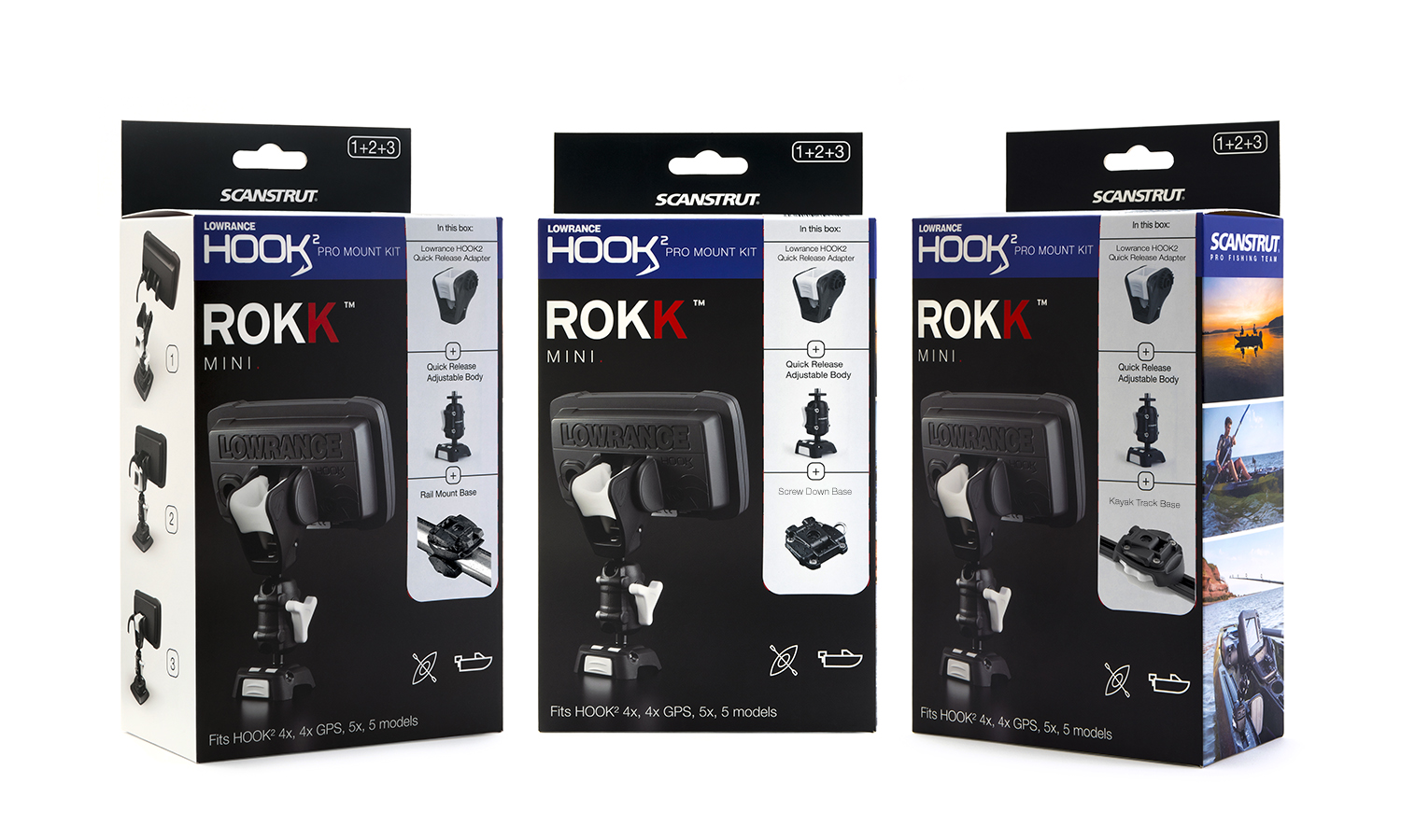 ROKK Mini Lowrance HOOK2 Pro Mount Kit LR
