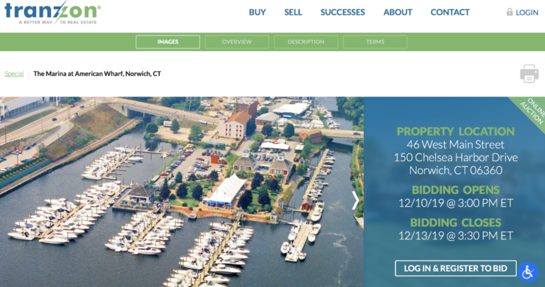 Connecticut marina being auctioned online