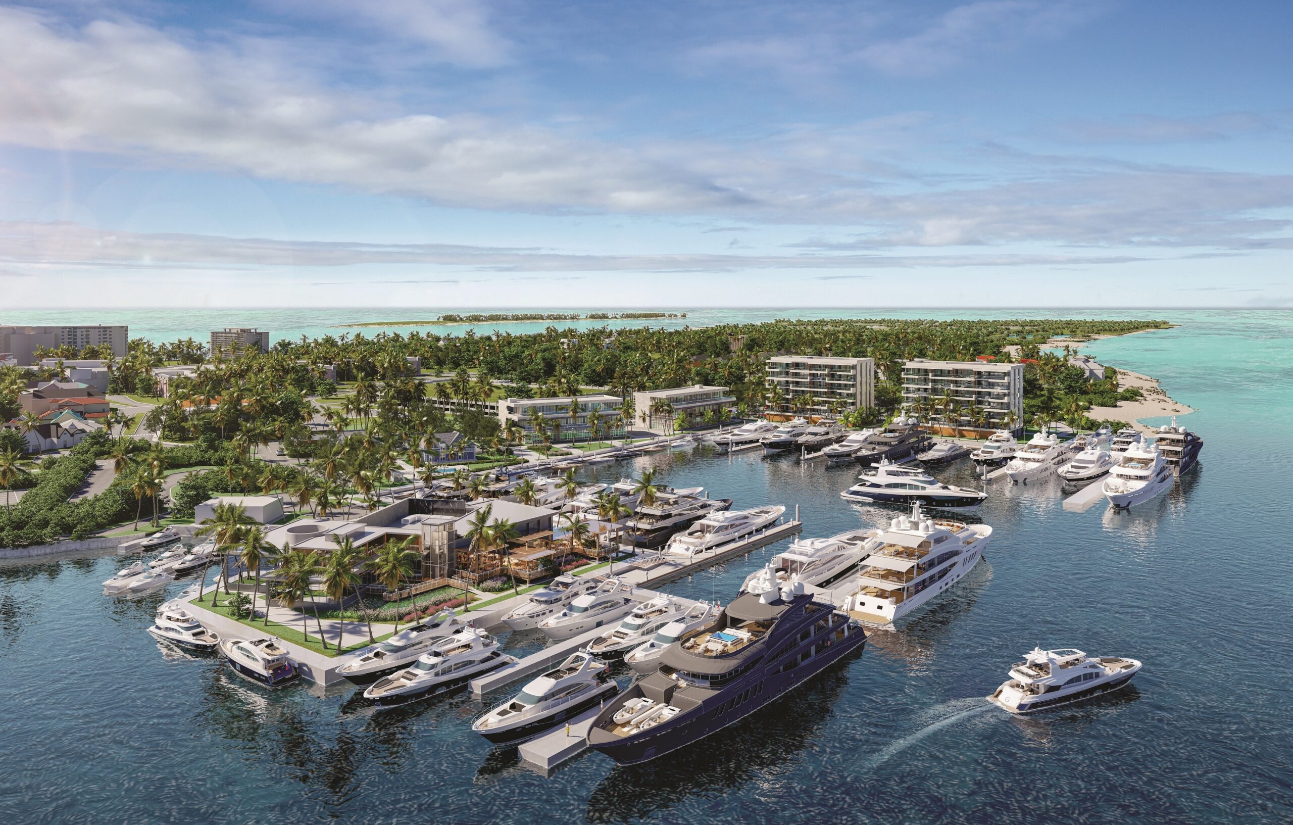 1 Bahamas -Hurricane Hole Superyacht Marina Aerial