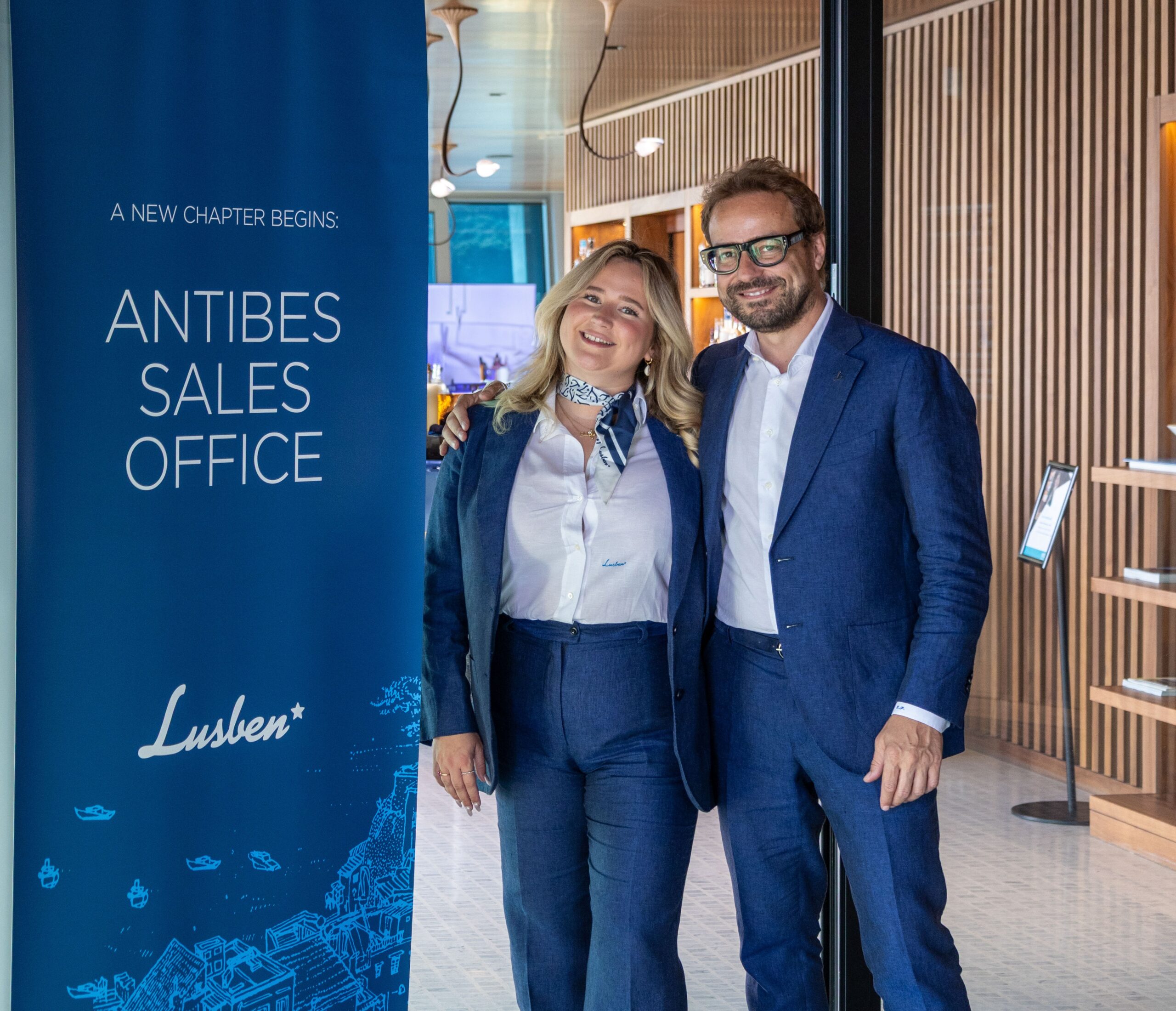 Allesandra Gaddi (left), sales manager, and Gianni Paladino, commercial director. PHOTO COURTESY LUSBEN