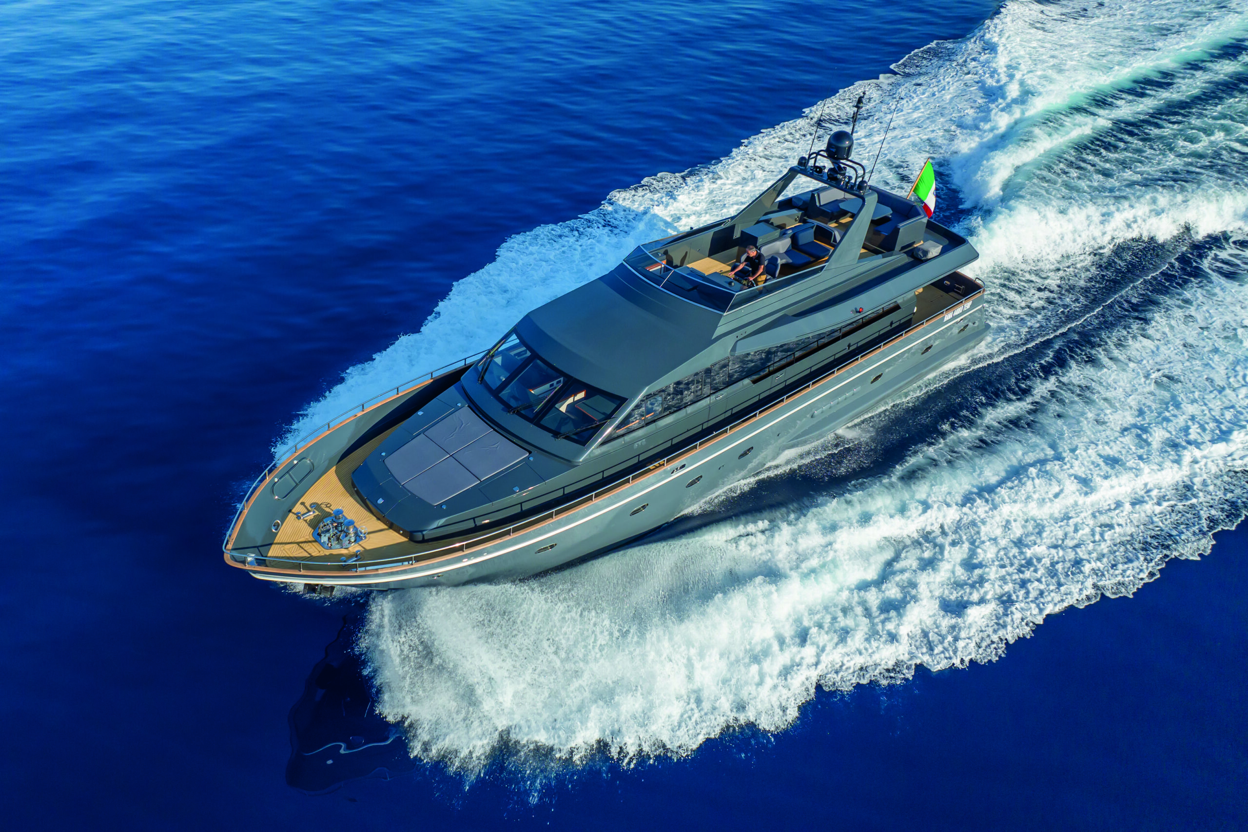 default Quick Group purchased and refitted the Falcon 80 motoryacht Maverick to showcase its systems. PHOTO COURTESY QUICK GROUP