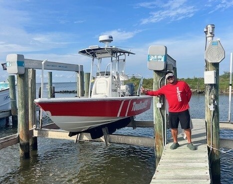 One of two response vessels and a towing captain at TowBoatUS Lafitte. Credit: PHOTO COURTESY BOATUS