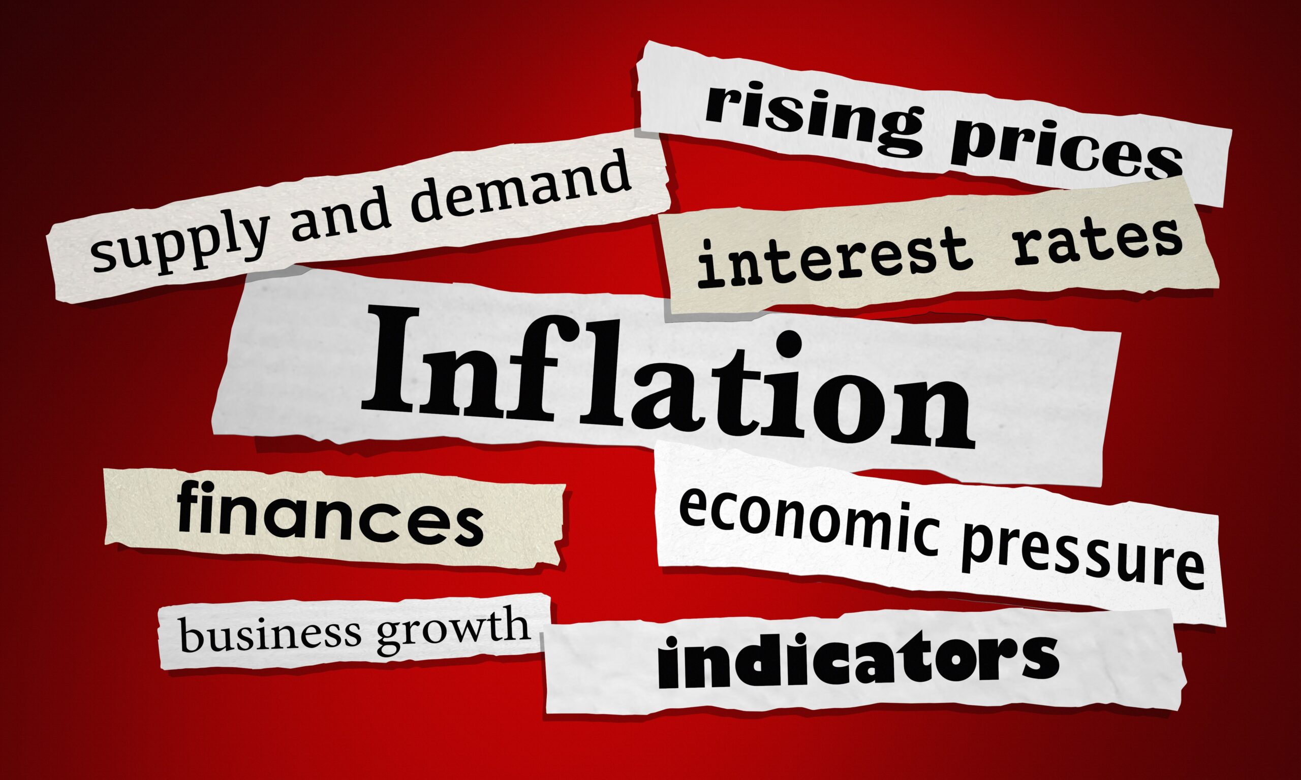 Inflation Economy Interest Rates Financial News Headlines 3d Illustration IMAGE IQONCEPT - STOCK.ADOBE.COM PHOTO