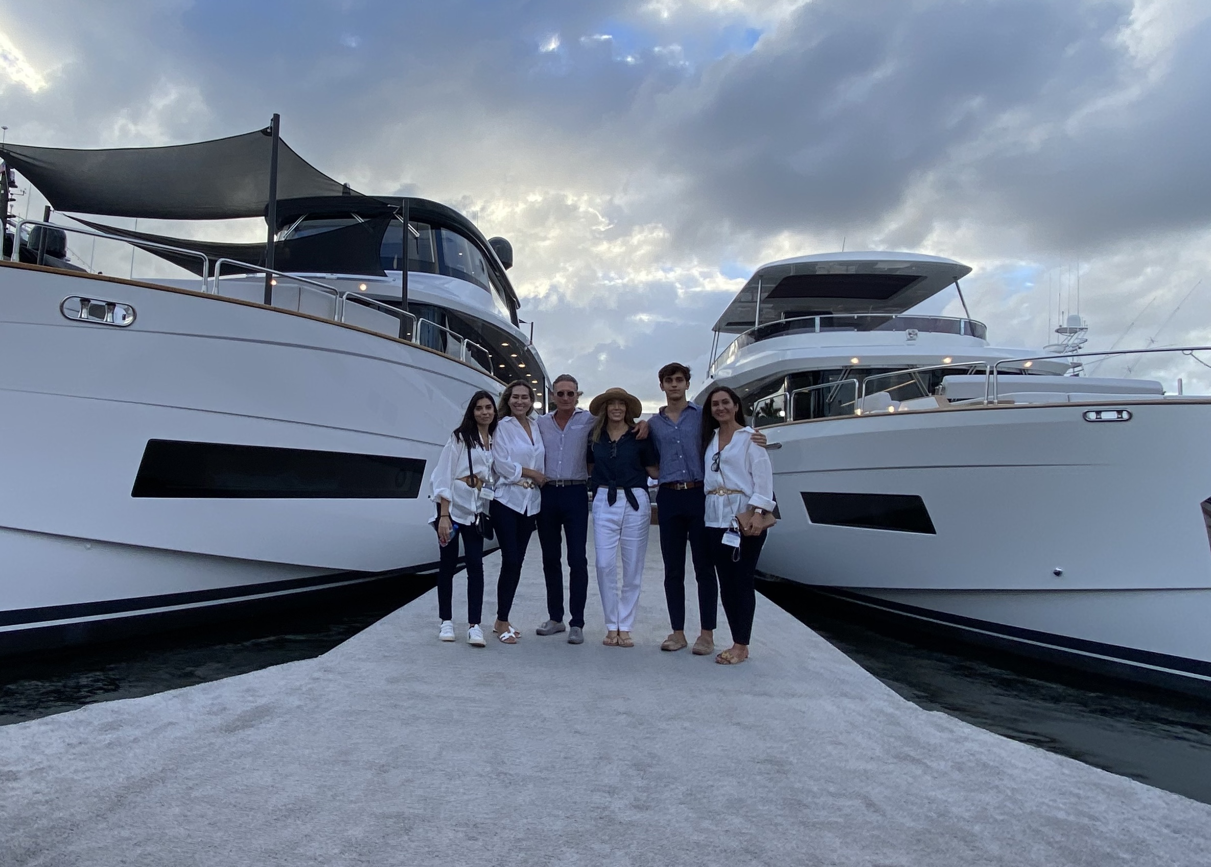 Omaya Yachts’ Camino al Mare team. PHOTO COURTESY OMAYA YACHTS