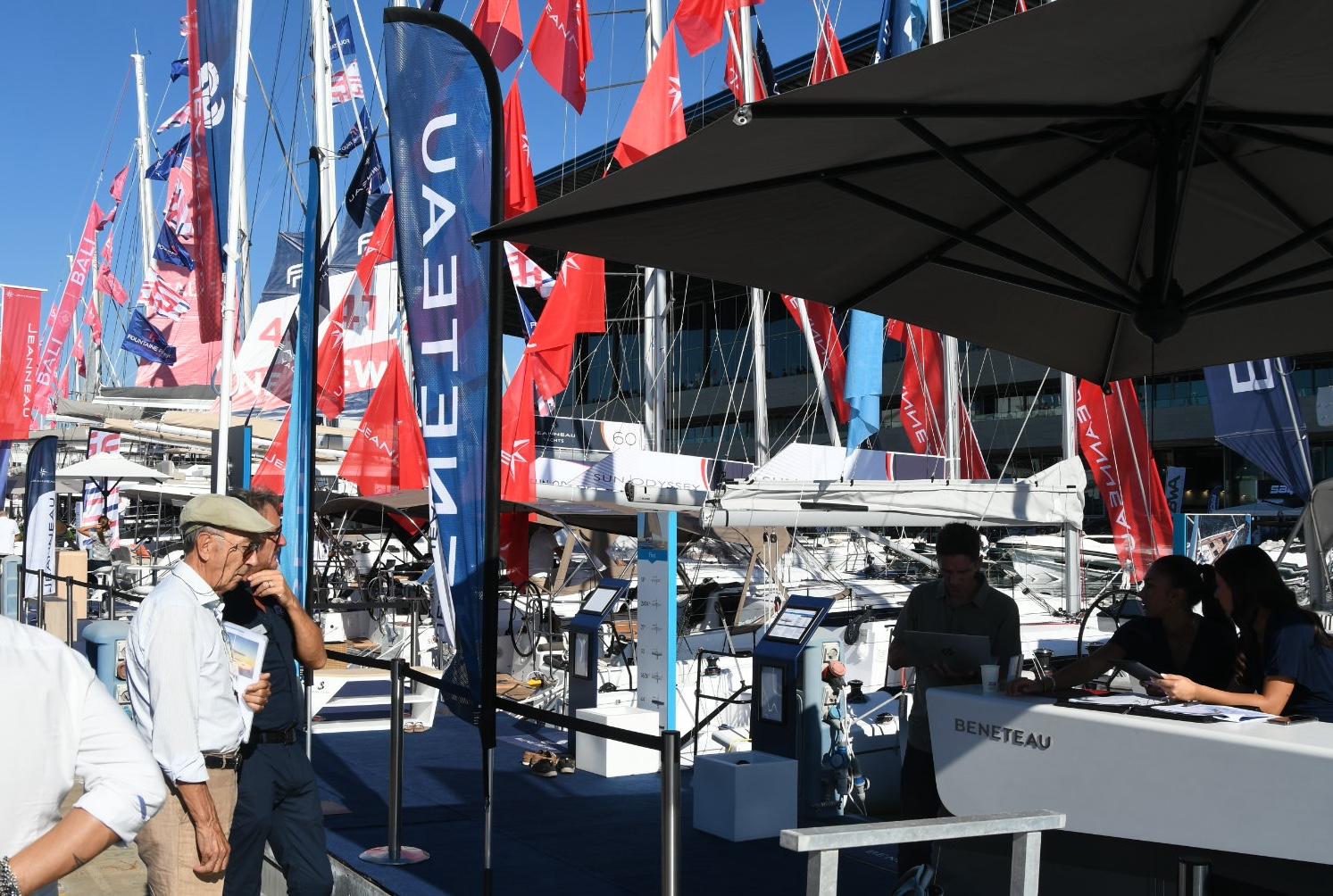 Beneteau at last year’s Genoa International Boat Show. DAVID CONWAY PHOTO