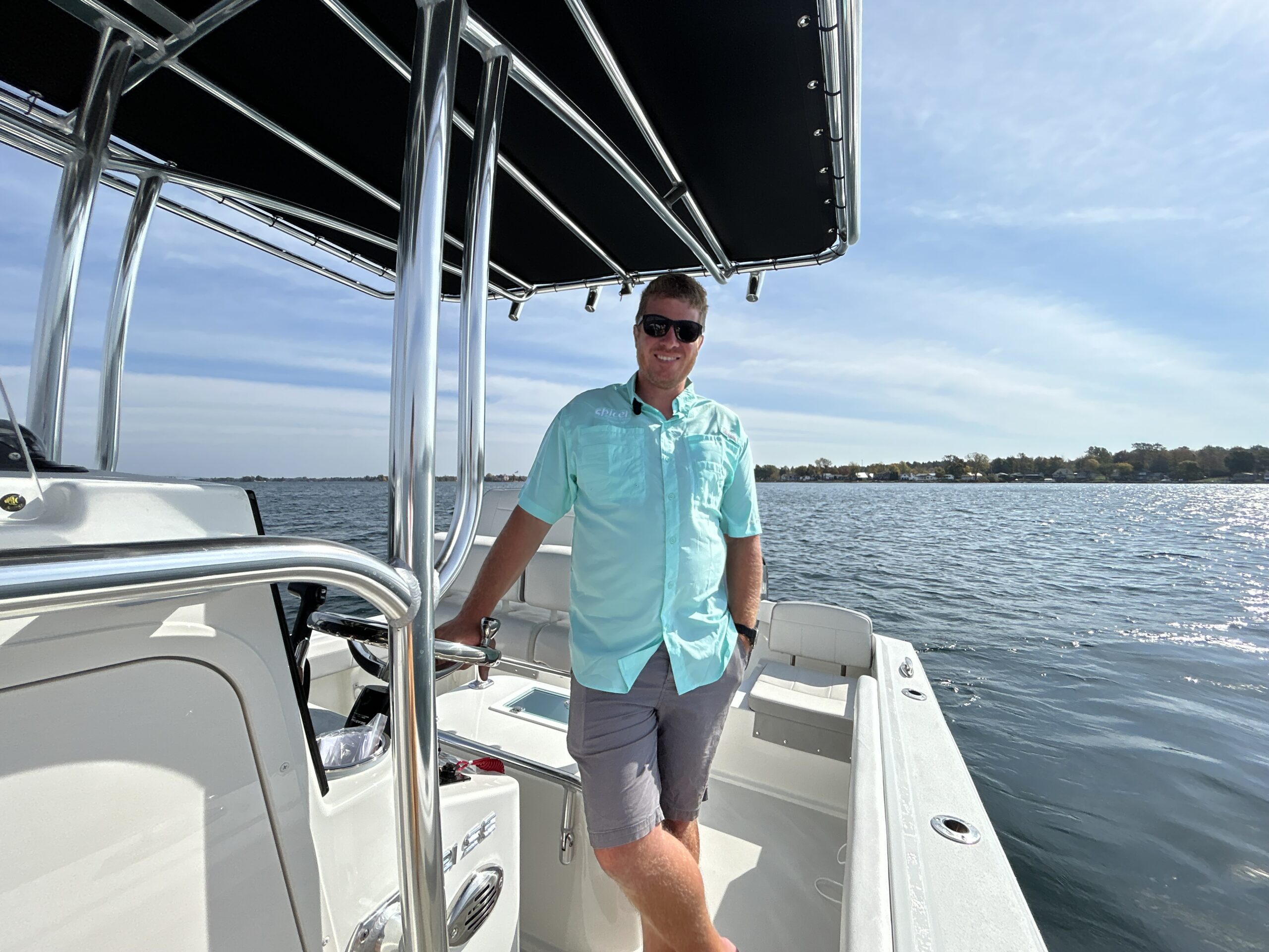 Chris Frank, owner 
of Spicer Marine. PHOTO COURTESY SPICER MARINE