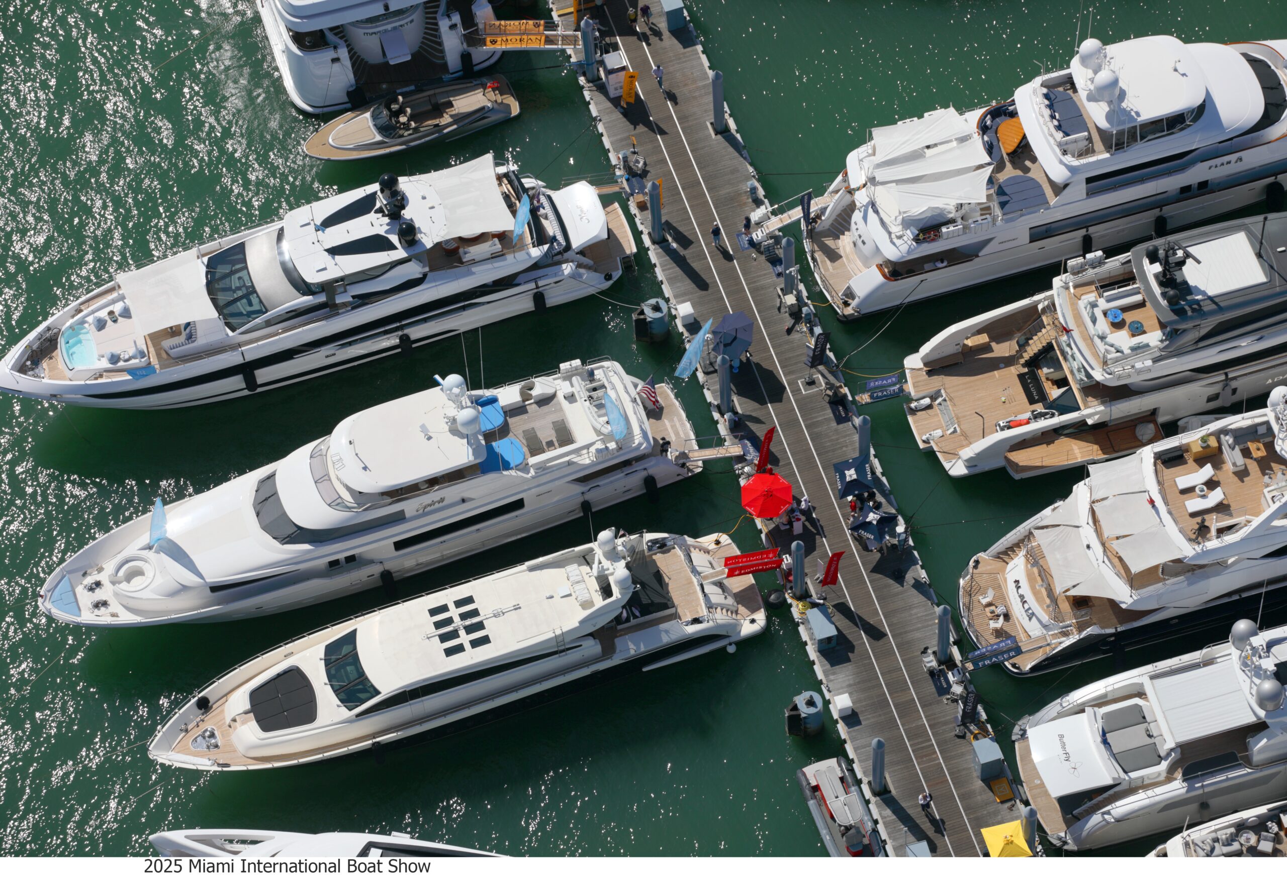 Talk on the docks reveals that larger, more expensive boats are selling. Builders of boats under 50 feet are less enthusiastic about market conditions. PHOTO COURTESY INFORMA MARKETS