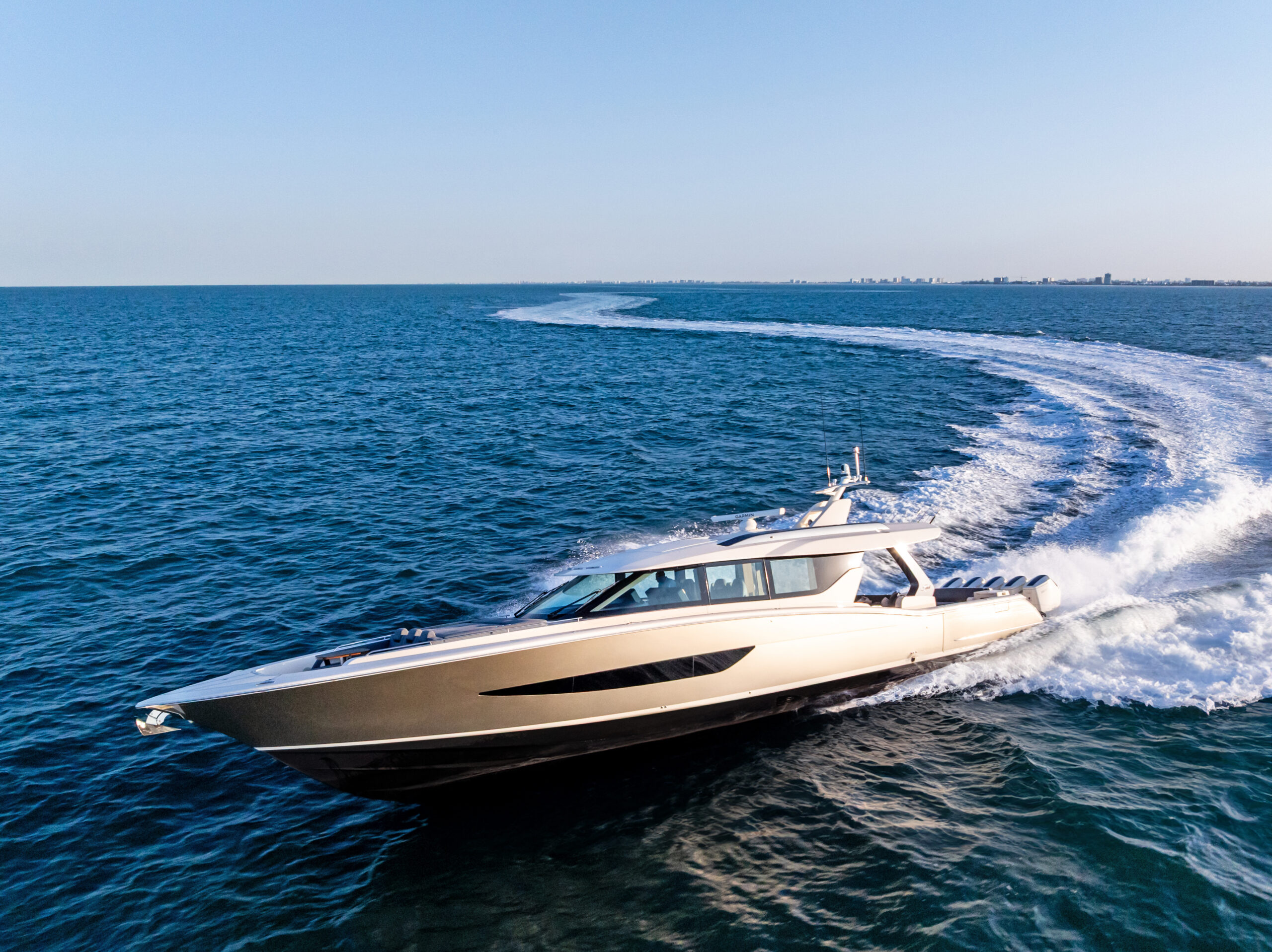 The Scout 670 is the largest outboard-powered boat ever built, made possible by advancements in systems integration and the latest propulsion technologies. PHOTO COURTESY SCOUT BOATS