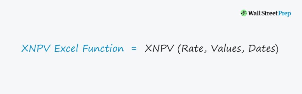 Net Present Value (XNPV) Excel Formula