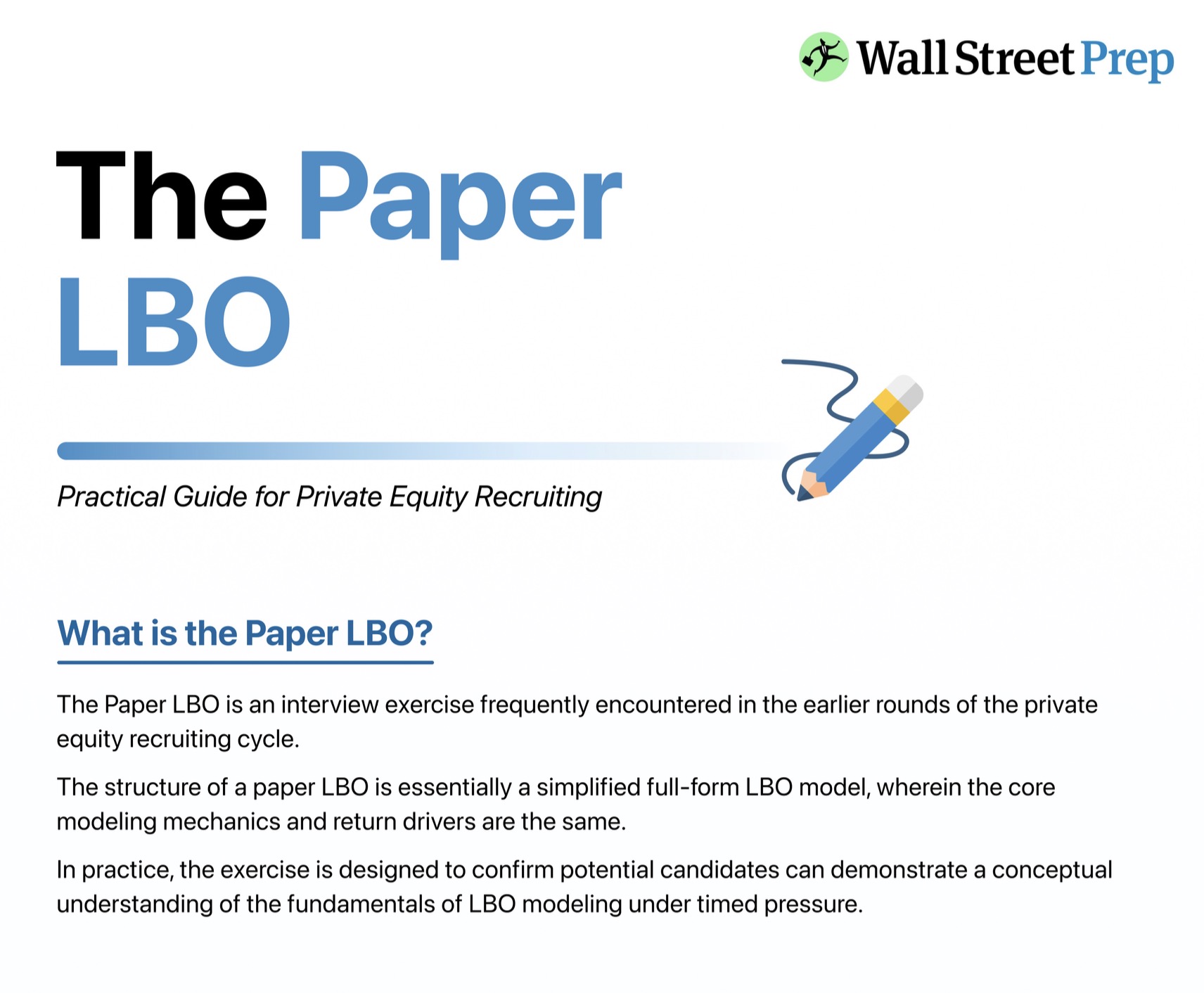 LBO Modeling Cheat Sheet Infographic
