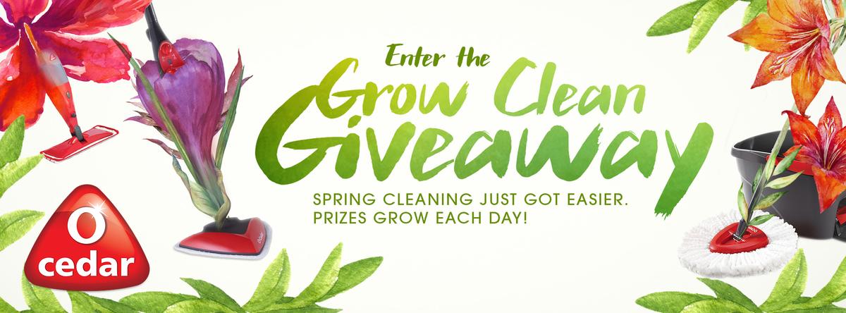 Enter to win awesome prizes for O-Cedar!