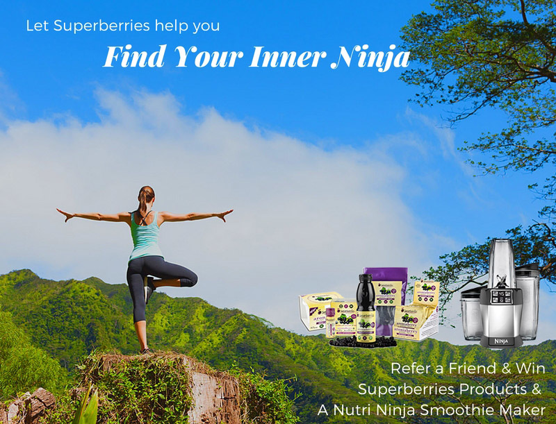 Refer a Friend & Win Superberries Products & Nutri Ninja Blender