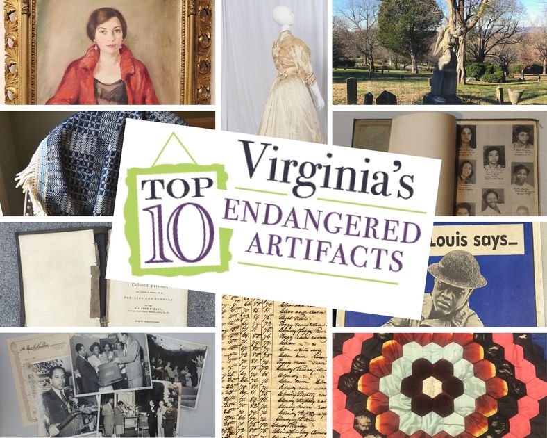 Virginia's Top 10 Endangered Artifacts 2020