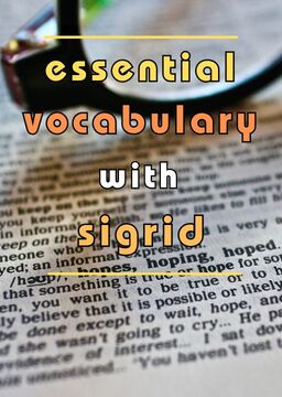 Essential vocabulary with Sigrid_poster