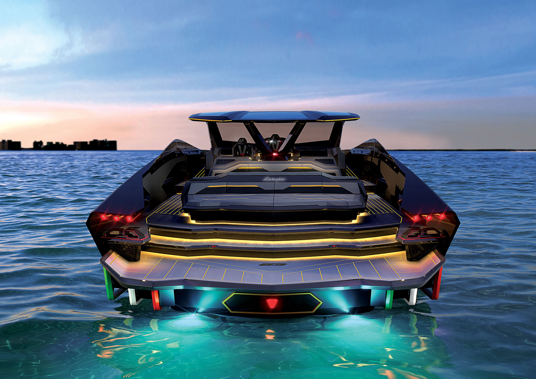 Lamborghini And The Italian Sea Group Unveil The Motor Yacht Tecnomar 