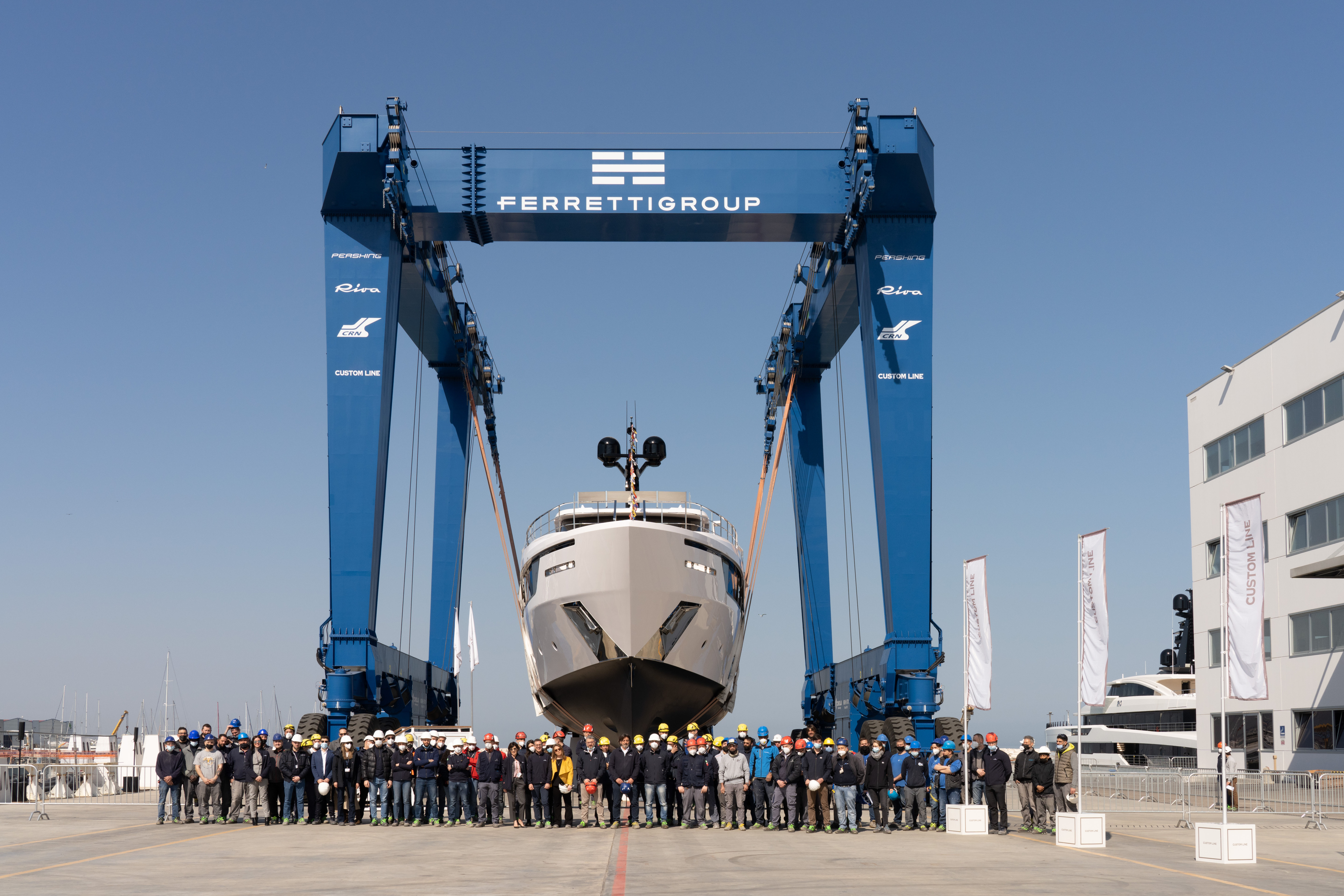 Custom Line Navetta 30#7 Launch @ Superyacht Yard Ancona Custom Line Navetta 30#7 Launch @ Superyacht Yard Ancona