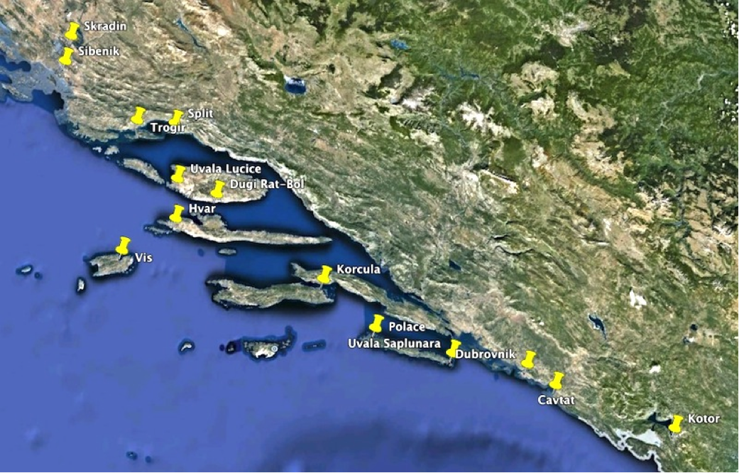 Map-MontenegroToDubrovnik Map-MontenegroToDubrovnik