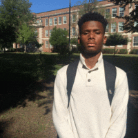 Anthony Davis, 17, stands outside of Grady High School in Atlanta, Georgia. Since he's been a student at Grady, there have been at least two shootings on or near the school campus, including one where a female student accidentally shot herself in the leg. "We didn’t hear the gunshot, but the teachers all of a sudden didn’t let anyone out of their seats," Davis said of that day. "No one could go to the restroom. Everyone was looking around, asking what’s going on."