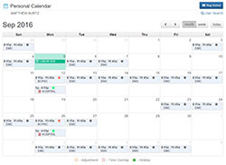 Personal Calendar Pattern
