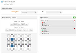 Regular Schedule - Pattern