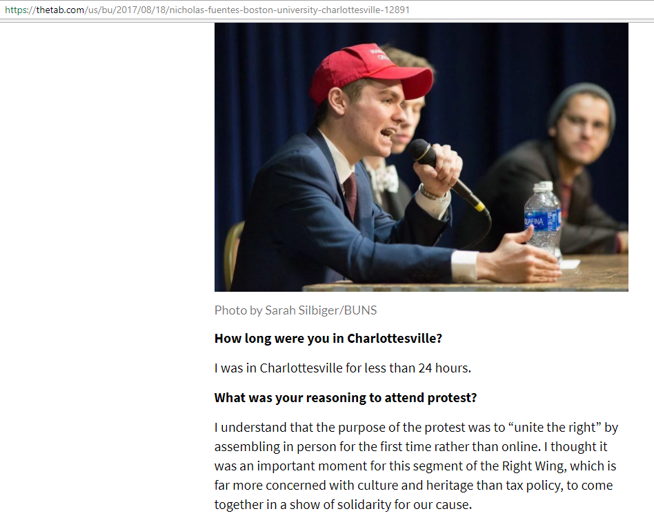 Nicholas Fuentes Canary Mission