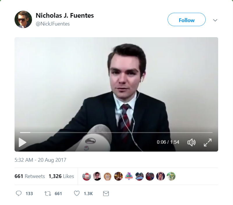 Nicholas Fuentes Canary Mission