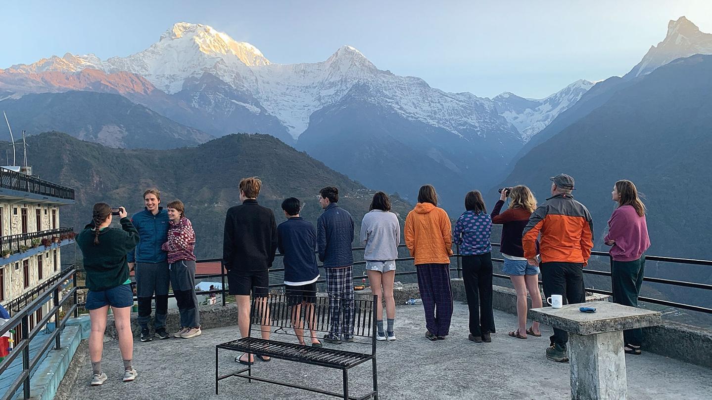 Dawn breaks on Annapurna South