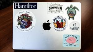 Ian Law &rsquo;29 laptop stickers