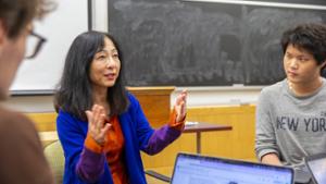 Associate Professor of Japanese Kyoko Omori teaches Modern Japan: Japanese Culture and Society From A(-Bomb) to (Dragon Ball) Z.