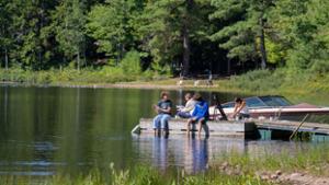 Students at the Oswegatchie Education Center for the 2025 orientation trip.