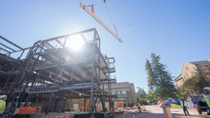 The Innovation Center topping-off ceremony.