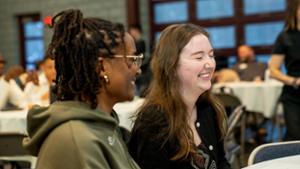 Students and faculty enjoy the Dr. Martin Luther King, Jr. Dinner