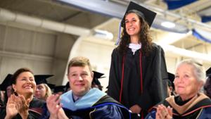 Class of 2026 valedictorian Julia Afsar-Keshmiri