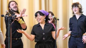 Duelly Noted perform a cappella in the Chapel