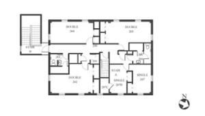3989 Campus Rd. Floor Plan - Second Floor