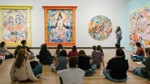 Docent training with artist Jamea Richmond-Edwards to learn about her exhibition, Another World and Yet the Same.