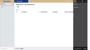 screenshot of Entitlements opening screen
