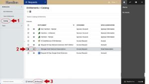 screenshot - selecting the email management entitlement