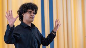 Evan Fernando &rsquo;29 won The McKinney Prize for the speech "The Spectator of Our Future."