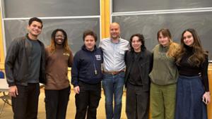 The organizers of the Computer Science hackathon and alumni participants.