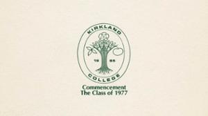 Kirkland Class of 1977 Commencement Program cover