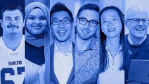 Collage of students and faculty in the Open Curriculum video