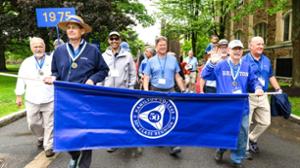 Class of 1975 members march at Reunions